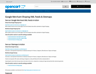 demo.opencart-extensions.co.uk screenshot