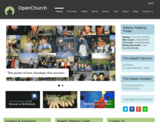demo.openchurchsite.com screenshot