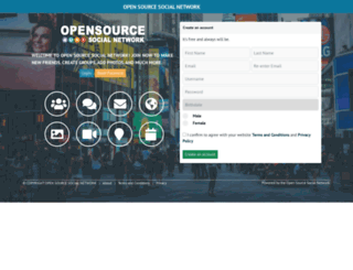 demo.opensource-socialnetwork.org screenshot