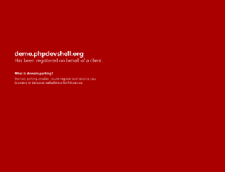 demo.phpdevshell.org screenshot