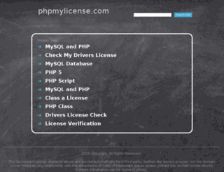 demo.phpmylicense.com screenshot