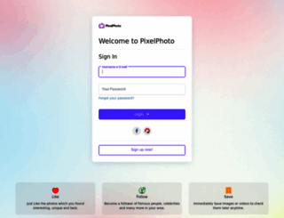 demo.pixelphotoscript.com screenshot