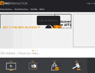 demo.propennyauction.com screenshot