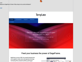 demo.sageframe.com screenshot