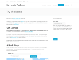 demo.storelocatorplus.com screenshot
