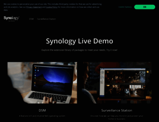 demo.synology.com screenshot