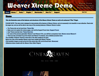 demo.weavertheme.com screenshot