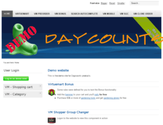 demo25.daycounts.com screenshot