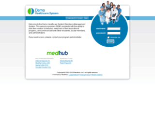 demo5.medhub.com screenshot
