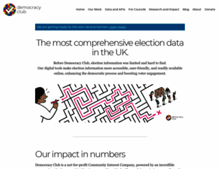 democracyclub.org.uk screenshot
