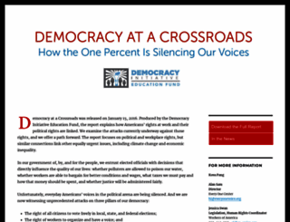 democracycrossroads.org screenshot