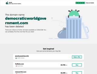 democraticworldgovernment.com screenshot