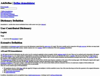 demodulator.askdefine.com screenshot
