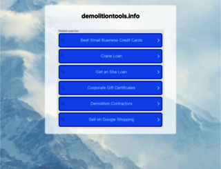 demolitiontools.info screenshot