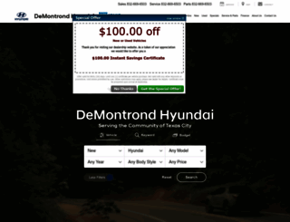 demontrondhyundai.com screenshot