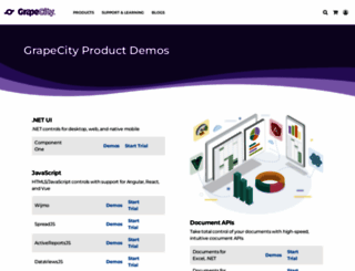 demos.componentone.com screenshot