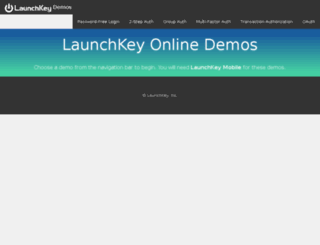 demos.launchkey.com screenshot