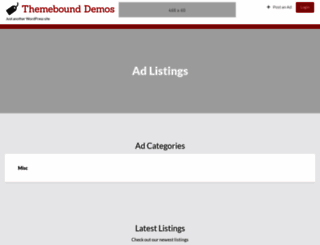 demos.themebound.com screenshot
