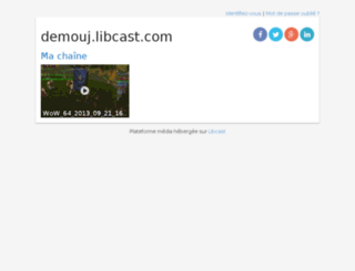 demouj.libcast.com screenshot