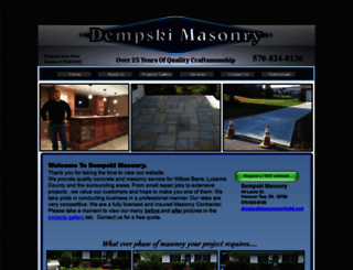 dempskimasonry.com screenshot