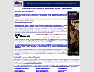demutualization-claims.com screenshot