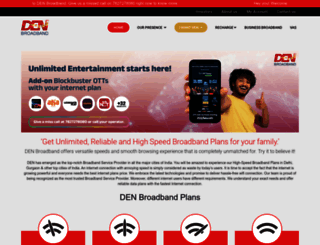 denbroadband.in screenshot