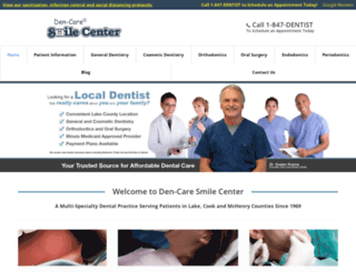 dencaresmilecenter.com screenshot