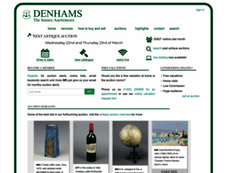 denhams.com screenshot