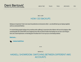 denibertovic.com screenshot