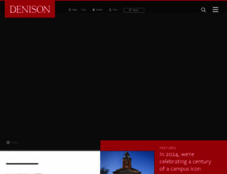 denison.edu screenshot