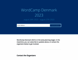 denmark.wordcamp.org screenshot
