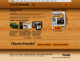 dennik.pravda.sk screenshot