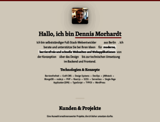 dennismorhardt.de screenshot