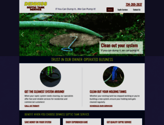 denniss-septictankservice.com screenshot