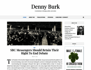 dennyburk.com screenshot