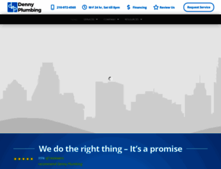dennyplumbing.com screenshot