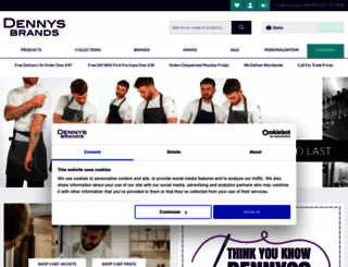 dennys.co.uk screenshot