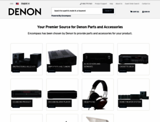 denon.encompass.com screenshot