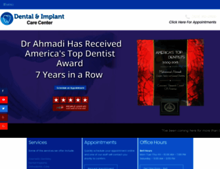 dentalandimplantcare.com screenshot