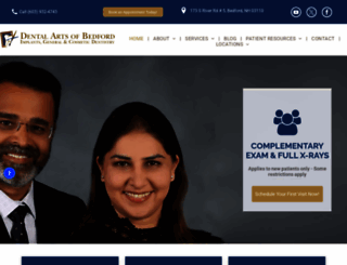 dentalartsofbedford.com screenshot