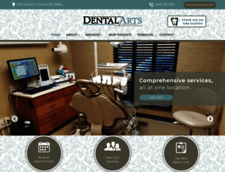dentalartsofcorinth.com screenshot