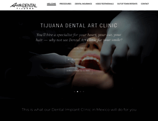 dentalarttj.com screenshot