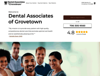 dentalassociatesofgrovetown.com screenshot