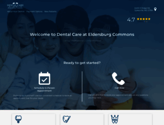 dentalcareateldersburgcommons.com screenshot