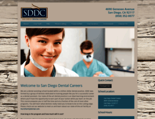 dentalcareersinsandiego.com screenshot