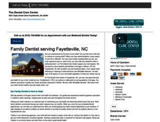 dentalcarefayetteville.com screenshot