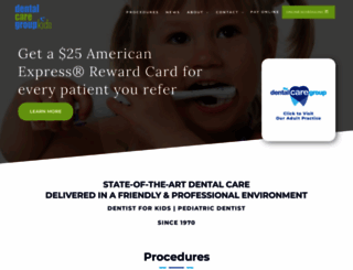 dentalcaregroupkids.com screenshot