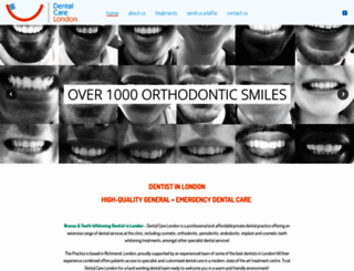 dentalcarelondon.co.uk screenshot