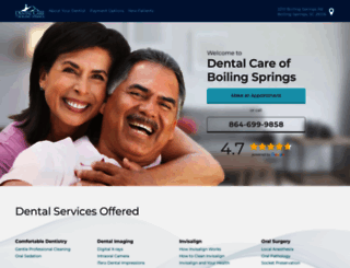 dentalcareofboilingsprings.com screenshot