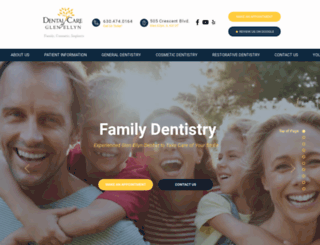 dentalcareofglenellyn.com screenshot